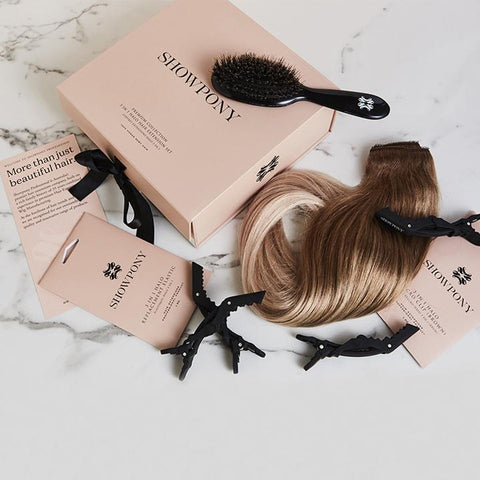 Showpony 20" 3 in 1 Halo Hair Extension Box Set Hair Extension