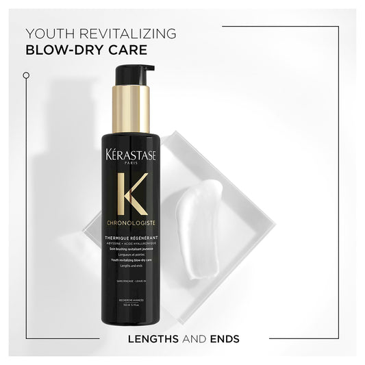 Kérastase Chronologiste Thermique Leave-In Spray 150ml, a nourishing leave-in conditioner for smooth, shiny hair.